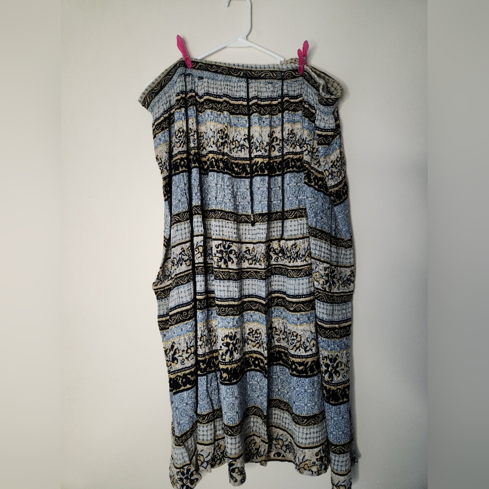 Bohemian Patterned Sleeveless Dress